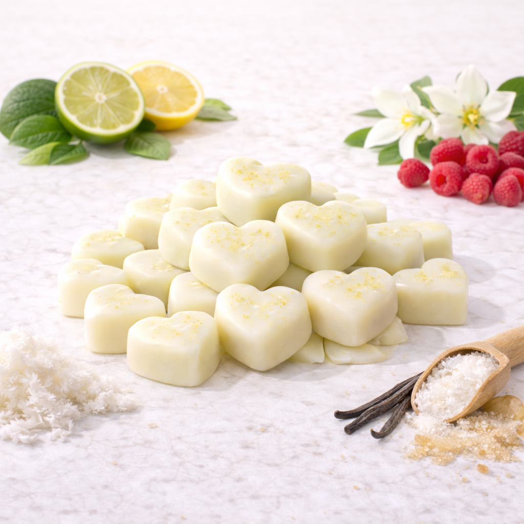 Wax Melts Aroma Lima, Limón y Frambuesa – Cera Aromática Cítrica y Dulce