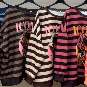 Sudadera Oversize de Rayas ICONICA Doggy